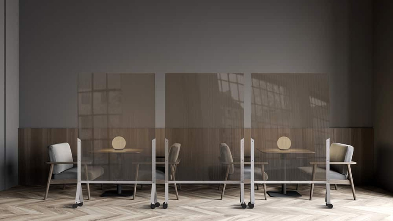 Partitions can protect restaurants diners without ruining the ambience. Photo courtesy of Safi Hefetz