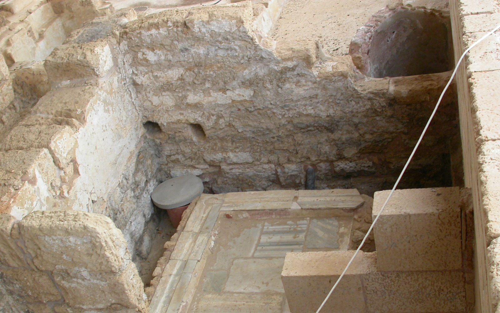 A fancy toilet uncovered in the wealthy Roman city of Caesarea. Photo by Peter Gendelman/Israel Antiquities Authority