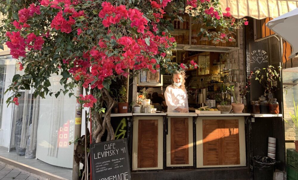 Benny Briga in his famed Café Levinsky 41. Photo by Tess Levy