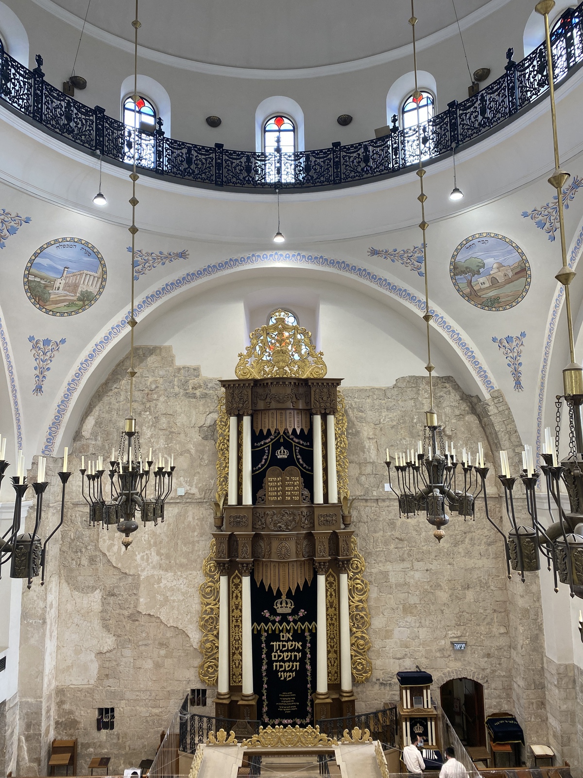 Interior view of the Hurva Synagogue in Jerusalem. Photo by Danya Belkin