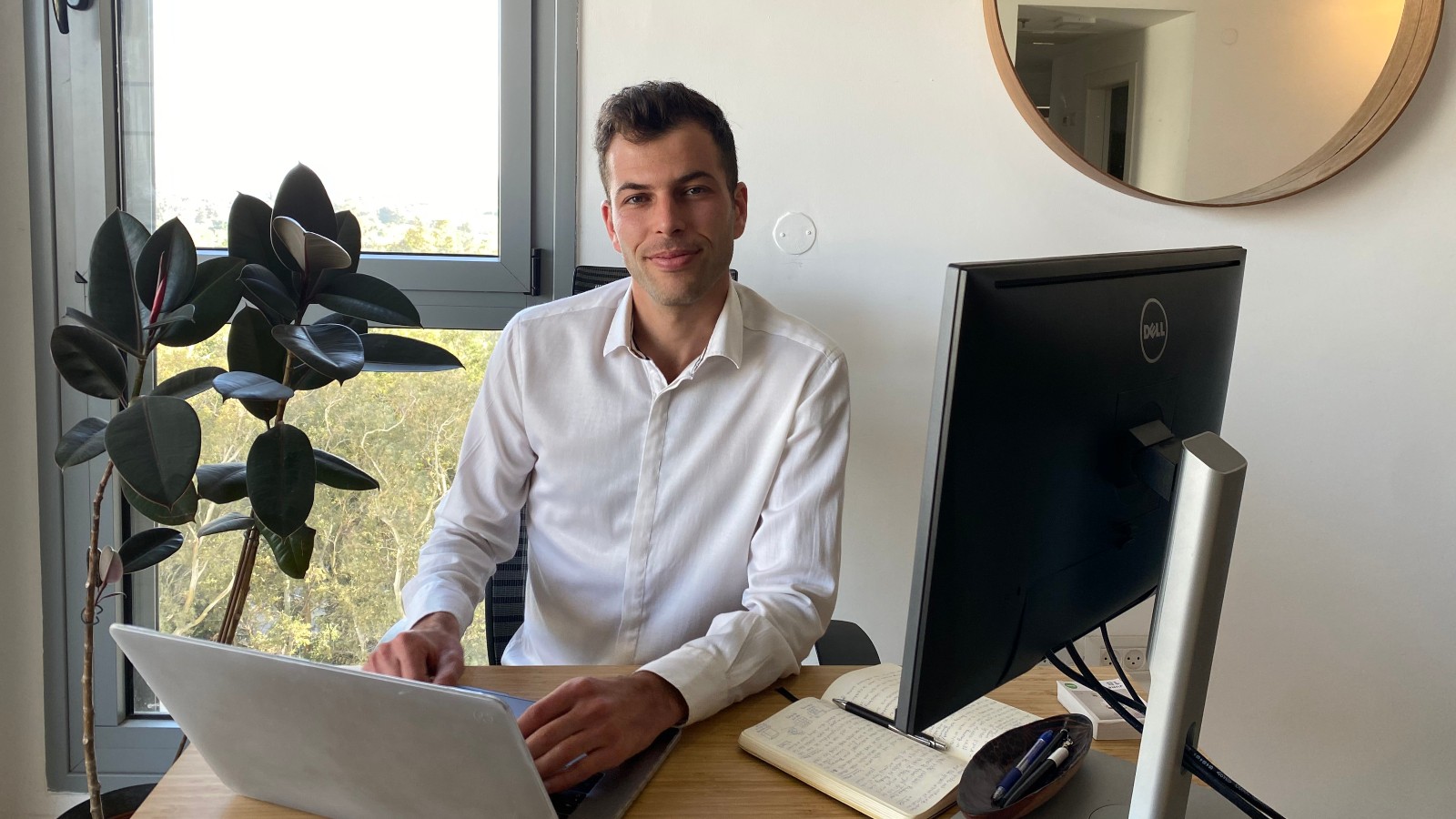 Ron Weiner works full time as a backend developer and runs Give&Tech in his spare time. Photo by Cathy Weiner