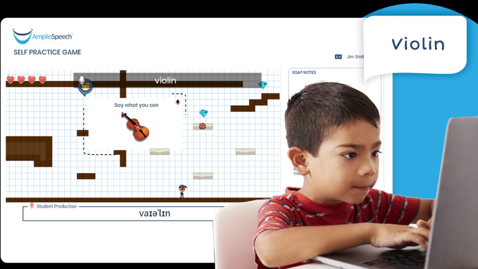 Amplio’s AI-powered platform handles all aspects of therapy for special education and child development. Image courtesy of Amplio
