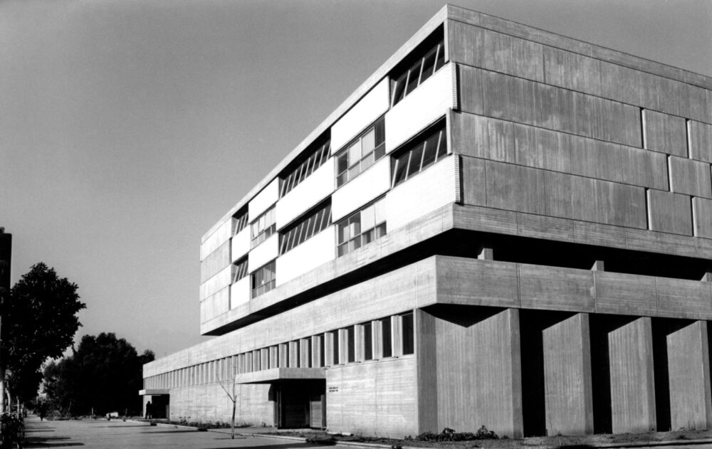 The courthouse on Weizmann Street in Tel Aviv. Photo from Rechter Architects archives