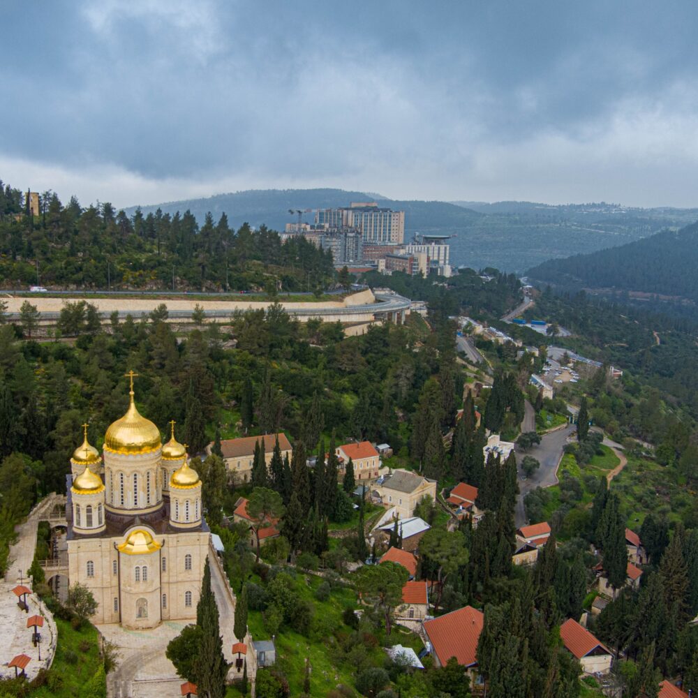 Panorama of the Russian Orthodox Church of Princess Elizabeth in Ein Karem, Jerusalem. Photo © Roni Kiperman