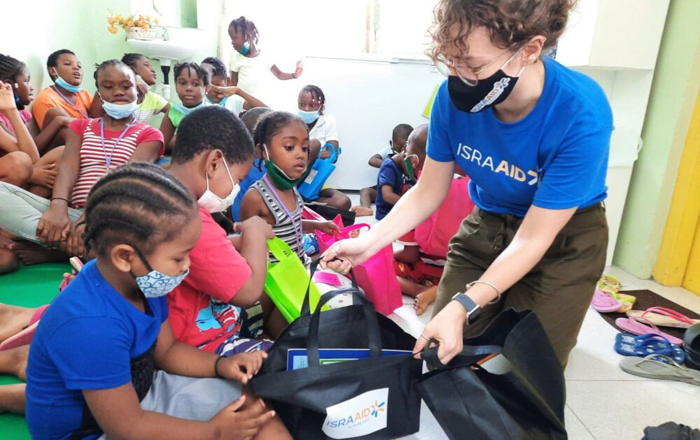 The children resiliency kits are meant to provide entertainment and relieve stress. Photo by IsraAID