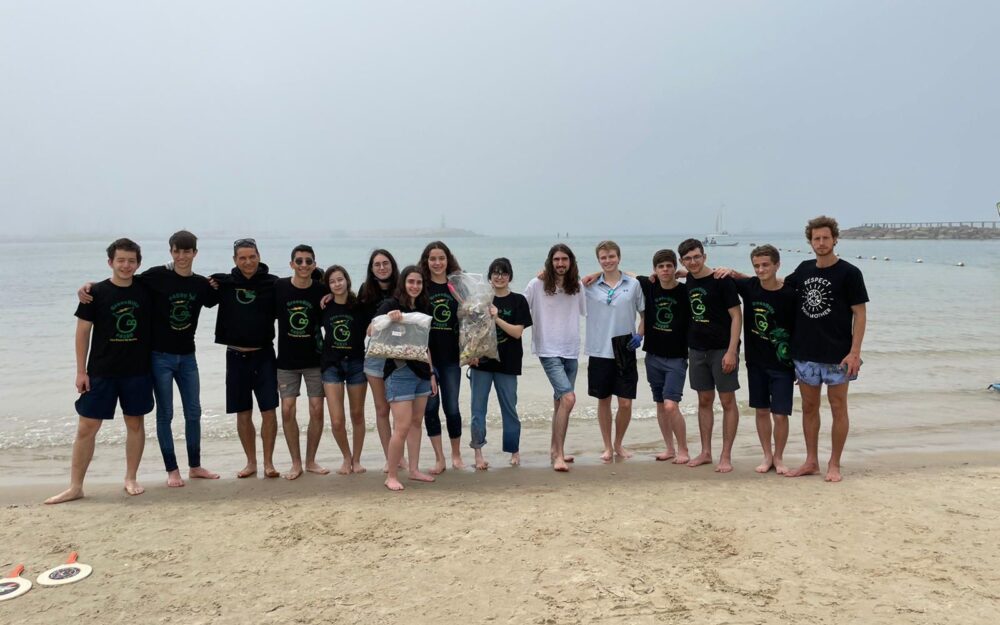 Volunteers at work. Melcer says their reception at the beach is most usually warm and positive. Photo courtesy Clean the Butts