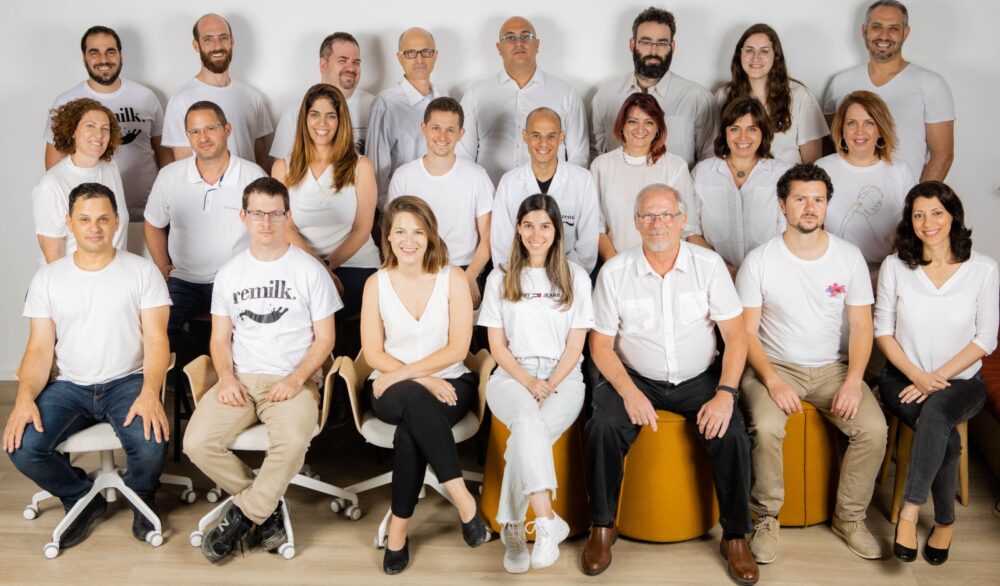 The ReMilk team in Rehovot. Photo by Tal Zelicovitch.