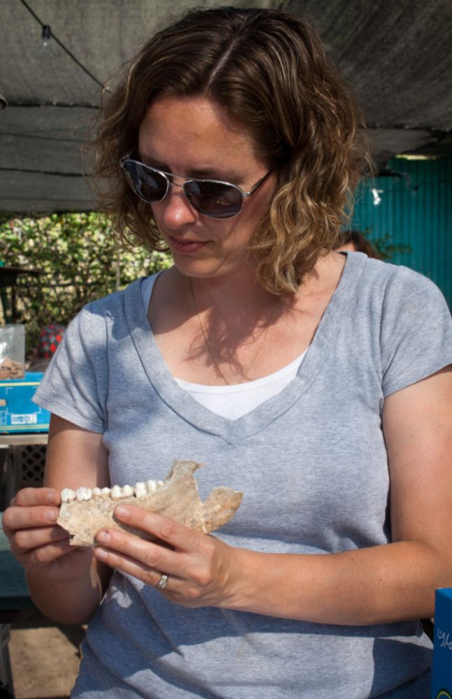 Prof. Deirdre Fulton. Photo courtesy of the Leon Levy Expedition to Ashkelon
