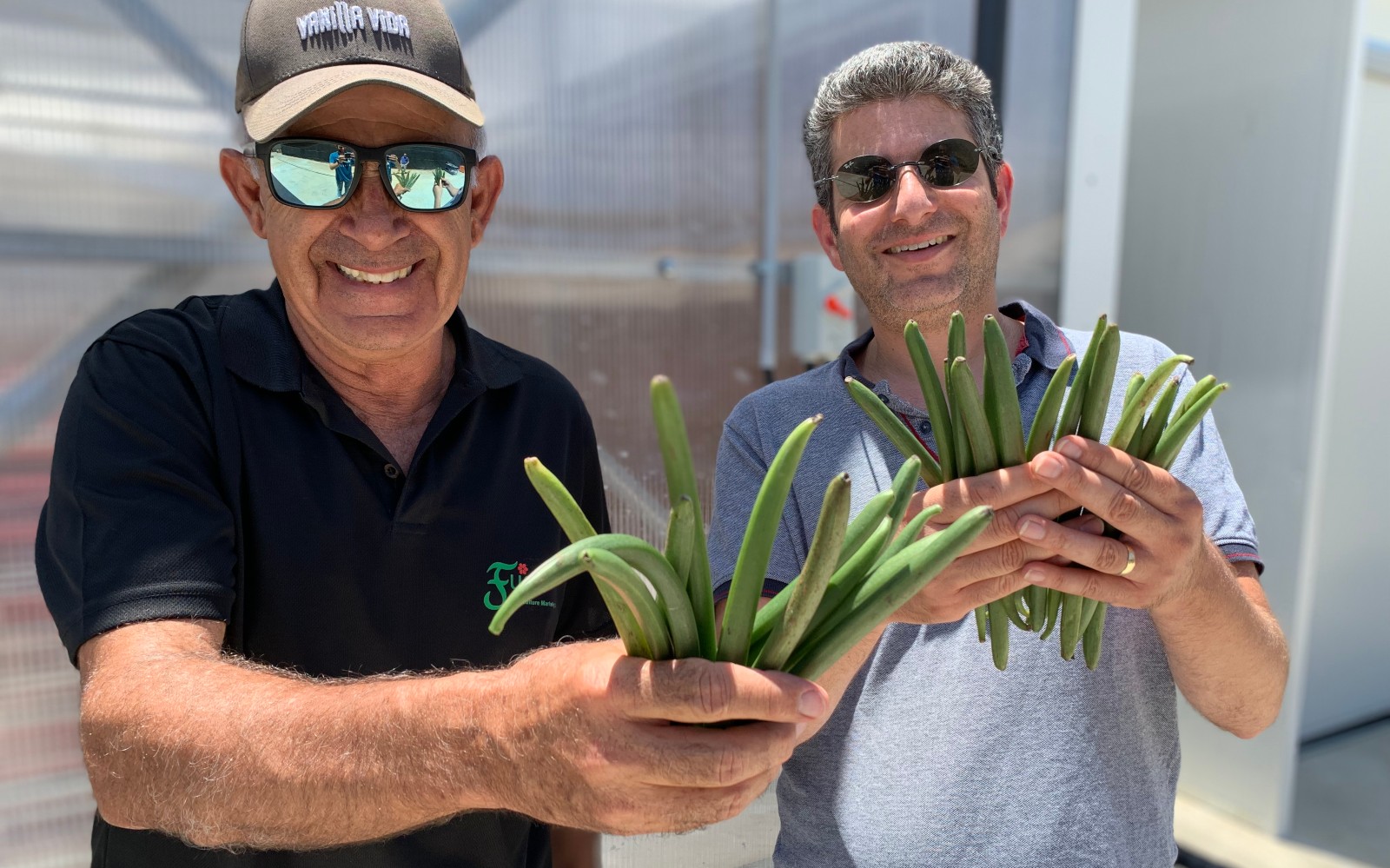 Shlomo Kadosh, Vanilla Vida COO, left, and Raz Krizevski, VP R&D. Photo by Bar Cohen