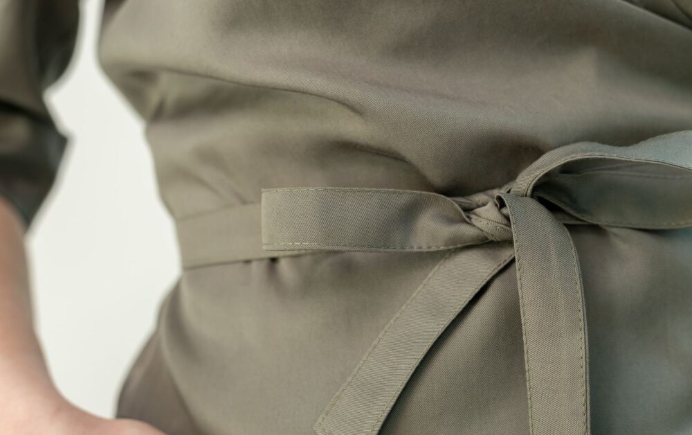 The fabrics used for ATALYE dresses are either dead stock or eco-friendly ones such as Tencel. Photo by CPTL-Y