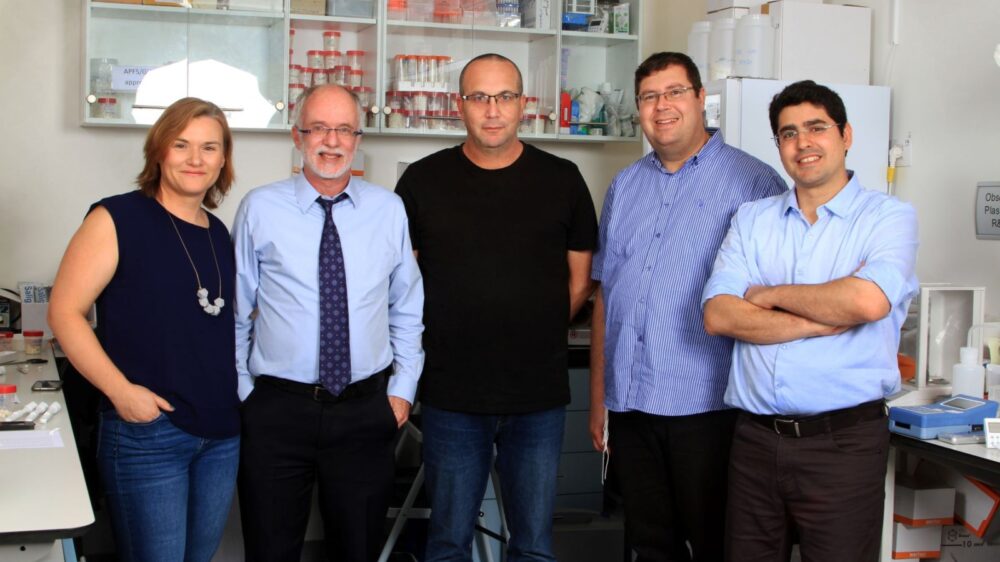 Salignostics’ founding team in Jerusalem. Photo by Osnat Krasnansky