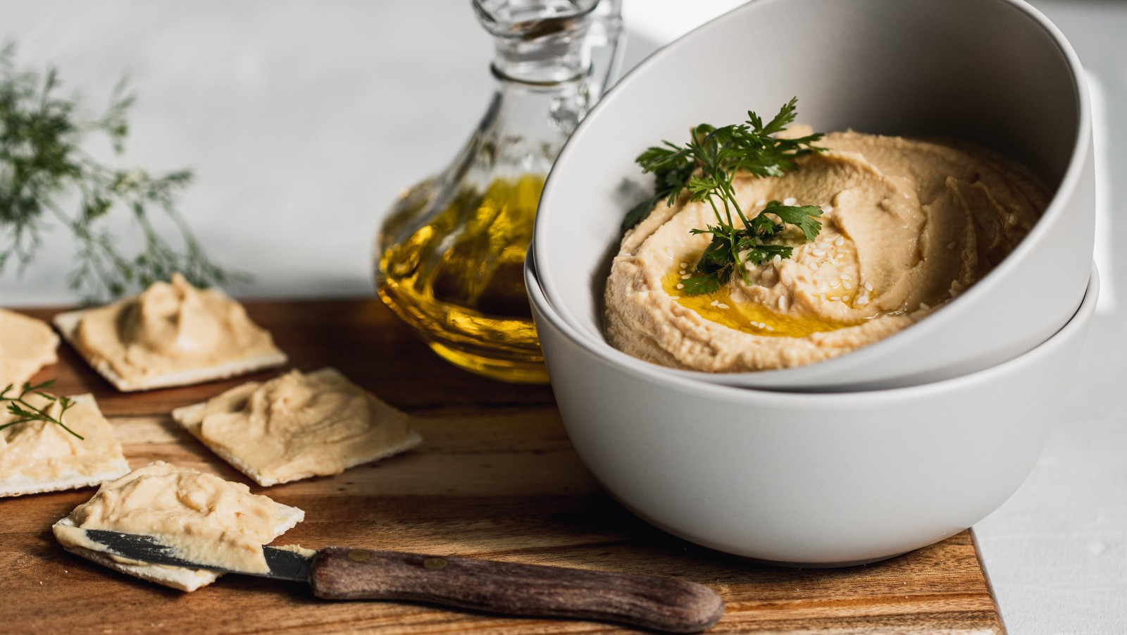 Fresh hummus for the office. Photo by Anna Pyshniuk from Pexels