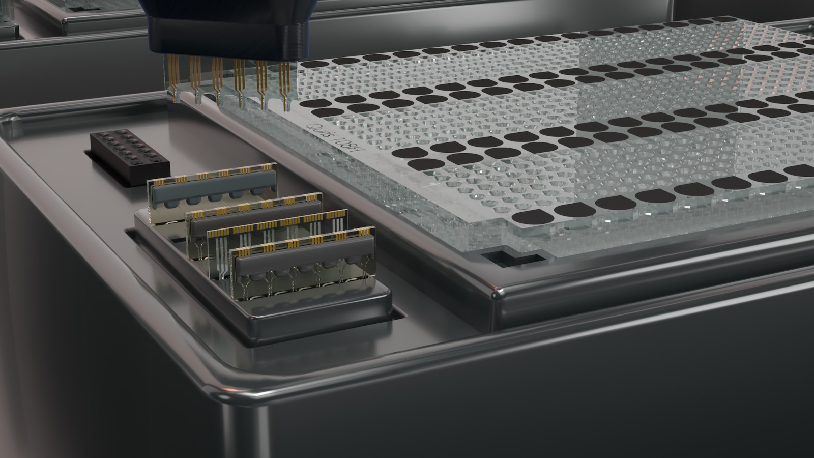 Patient-on-a-chip technology will lower the cost and time of drug testing dramatically. Photo courtesy of Quris