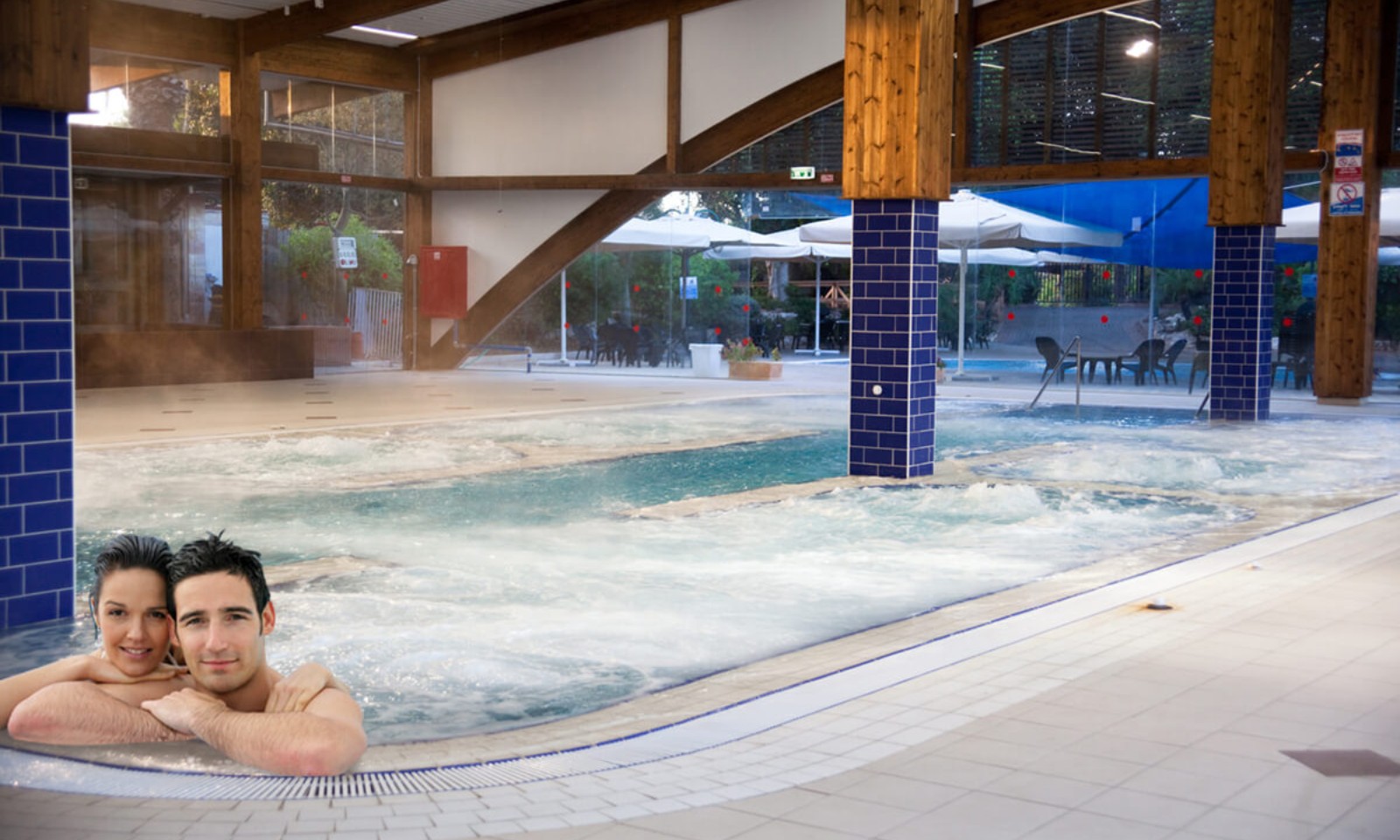 Guests enjoying thermo-mineral pools at Hamei Ga’ash. Photo courtesy of Hamei Ga’ash