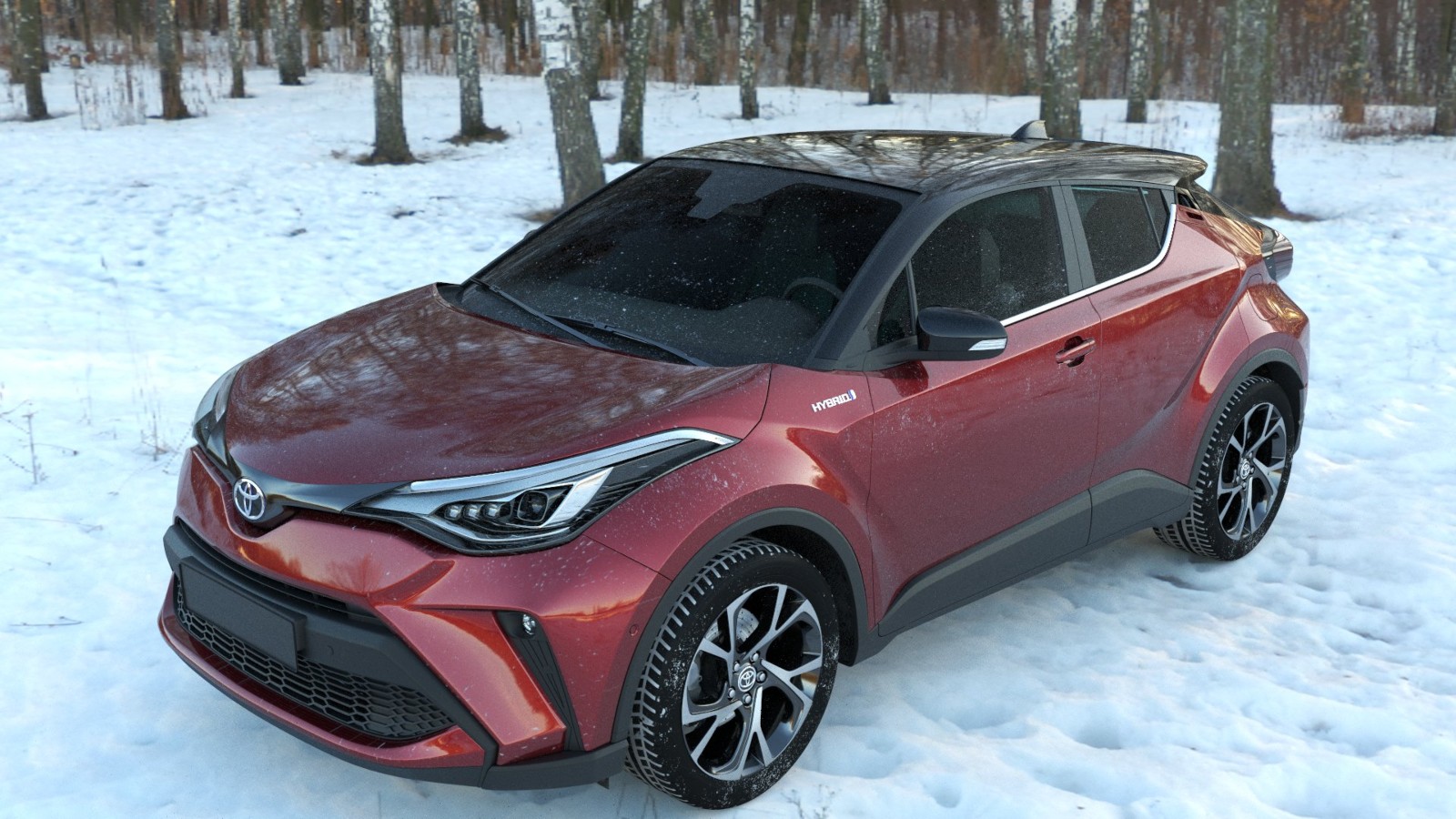 This picture of a car in the snow was created with synthetic AI. Photo courtesy of Click-ins