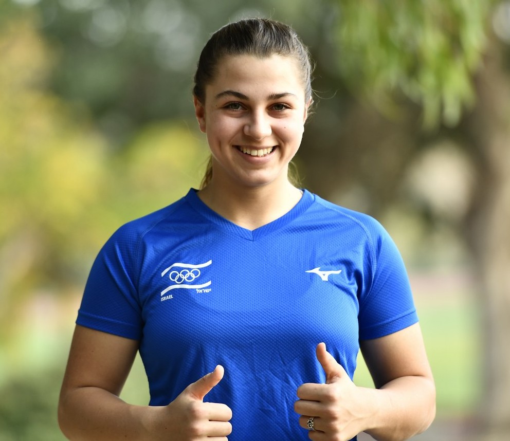 Noa Szollos, an alpine skier on Team Israel. Photo courtesy of Israel Olympic Committee