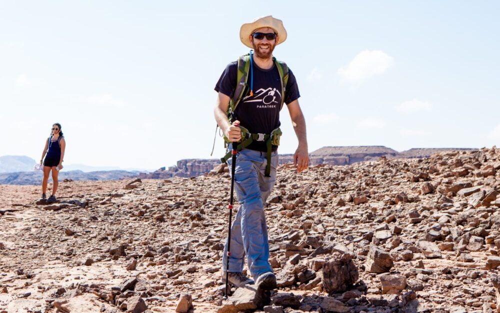 Paratrek founder Omer Zur came up with the idea for the Trekker when he wanted to go on an adventurous hike with his father. Photo by Yoav Alon