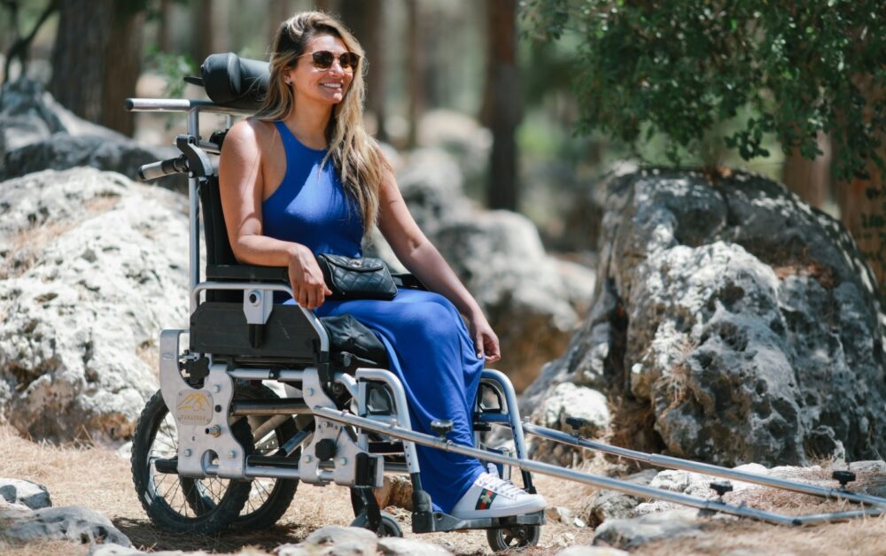 The Paratrek Trekker was created after Omer Zur failed to find a durable and reliable hiking wheelchair. Photo by Yoav Alon