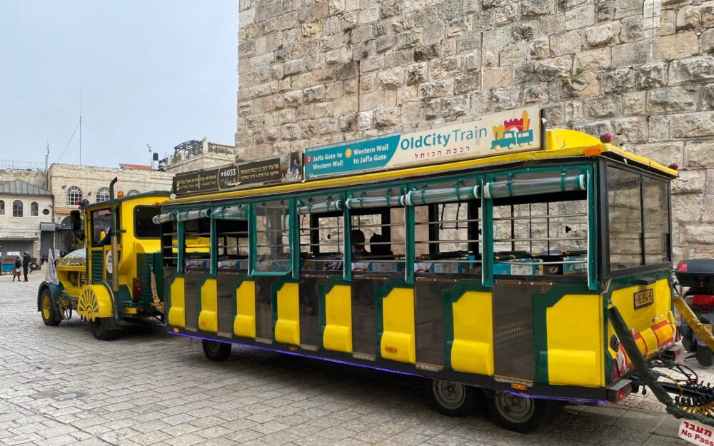All aboard the Old City Train! Photo by Abigail Klein Leichman