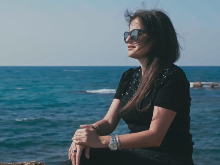 Eco Wave Power CEO Inna Braverman at Jaffa Port. Photo courtesy of Sustainable Markets Initiatives