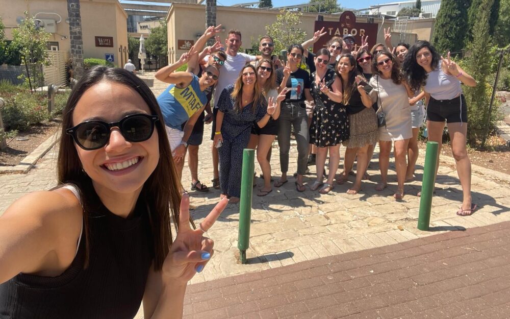 May Piamenta with some of the Vee team. Photo courtesy of Vee