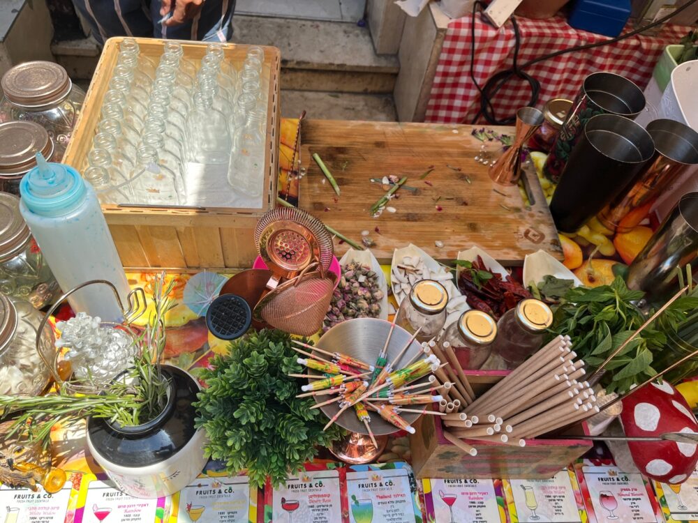 The tools of Sagiv Lugasy’s trade at Fruits & Co. Photo by Samantha Baron