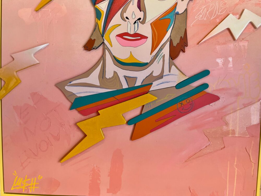 Detail from “Ziggy Stardust” by Mush Lazar. Photo by Samantha Baron