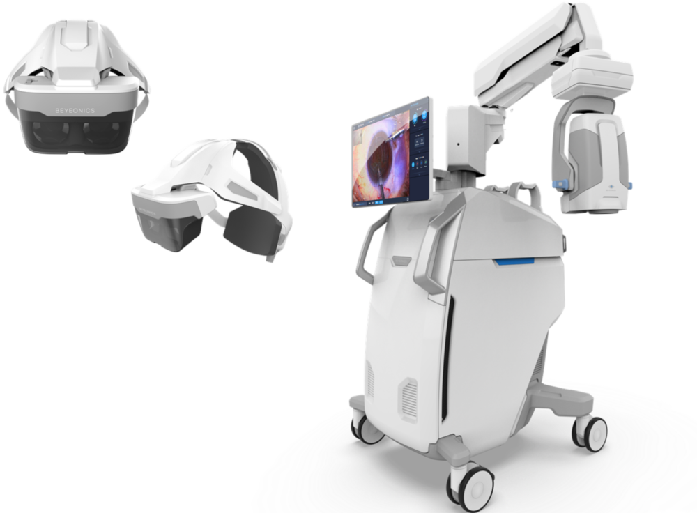 The complete Beyeonics system and headset. Photo by Roni Geva