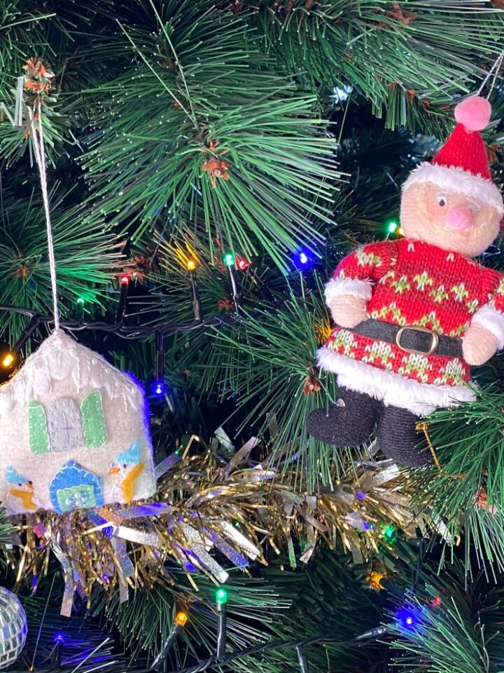 A close-up of the Christmas tree. Photo by Nicky Blackburn