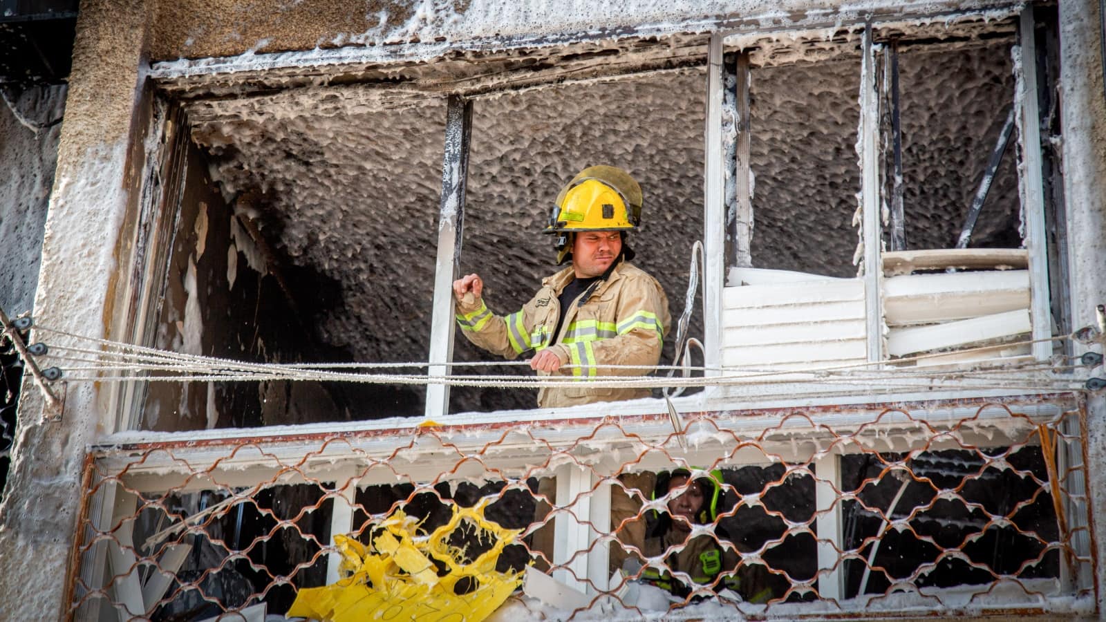 Destruction in the southern Israeli city of Ashkelon, October 11, 2023. Photo by Edi Israel/Flash90