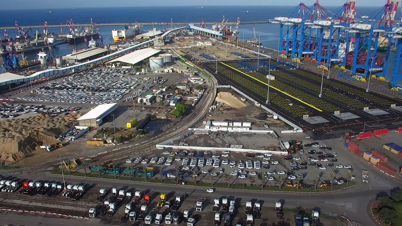 Overview of the Port of Ashdod. Photo by Sigal Eiland/Port of Ashdod