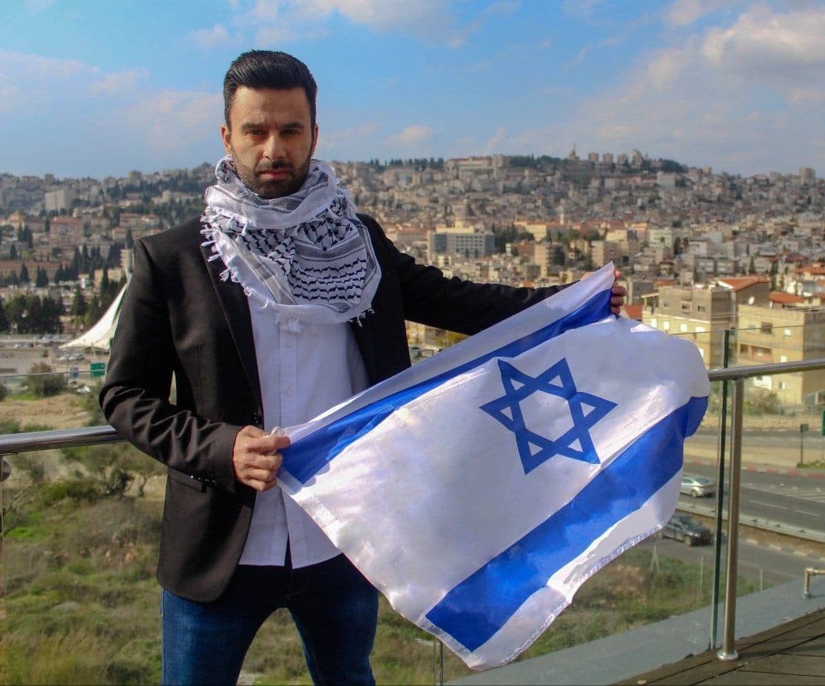 Arab Israeli activist Israel Yoseph Haddad uses social media to counter anti-Israel propaganda. Photo courtesy of Yoseph Haddad