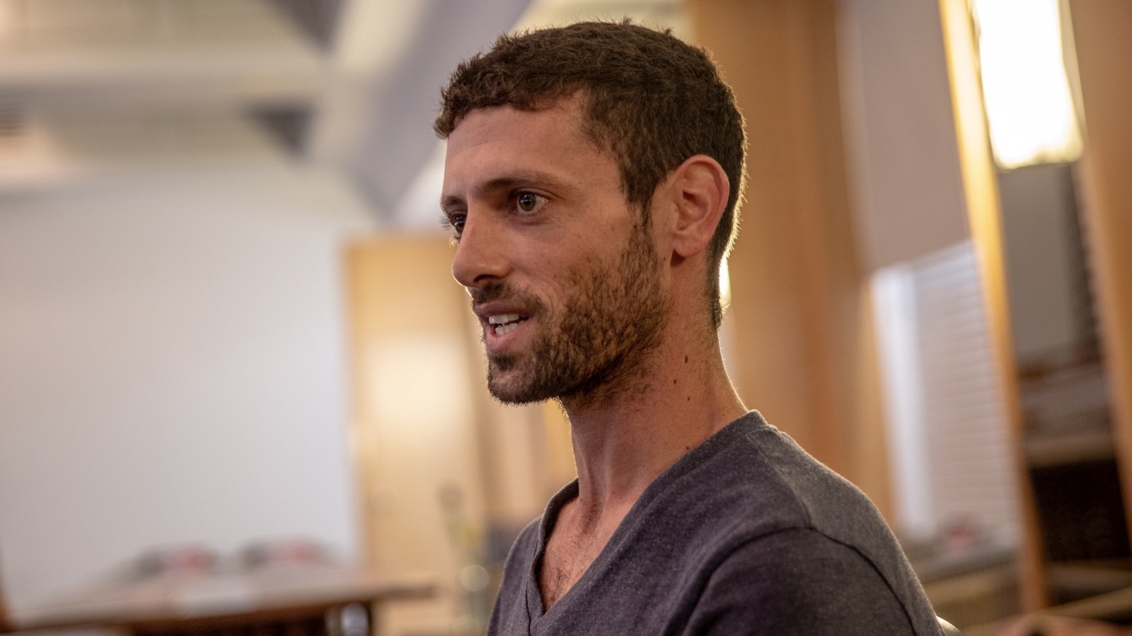 Eran Smilansky killed terrorists and rescued fellow kibbutz members on October 7, 2023. Photo by John Jeffay