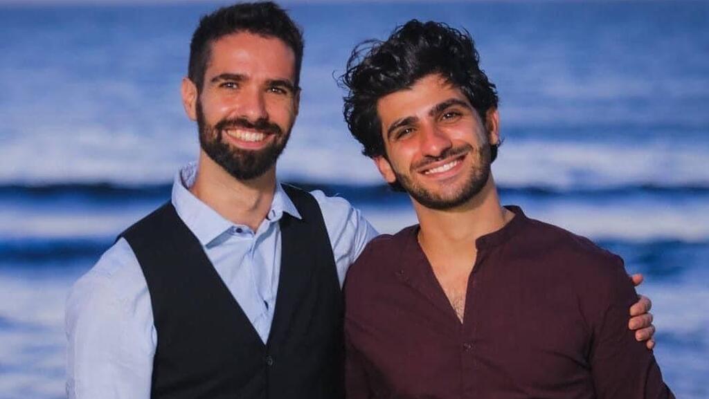 Omer Ohana with fiancé, IDF Reserve Captain Sagi Golan. Photo courtesy of family