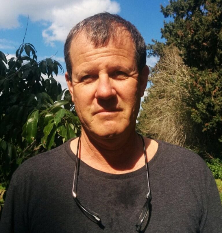 Farmer Guy Rilov, head of Organic Israel. Photo courtesy of Organic Israel