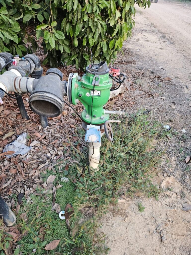 Damage to a computerized irrigation system. Photo by Mishkey Chevel Azza