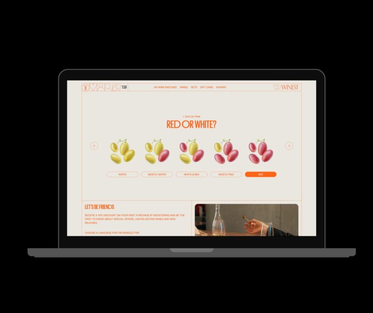 The Winest’s quiz inquires as to the customer’s taste and smell preferences. Photo courtesy of Winest