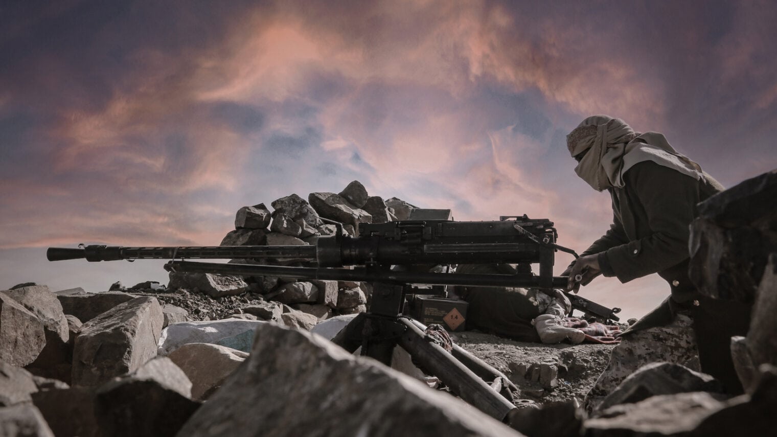 A Yemenite soldier fighting against Houthi militia in Taiz. Photo by akramalrasny via Shutterstock.com