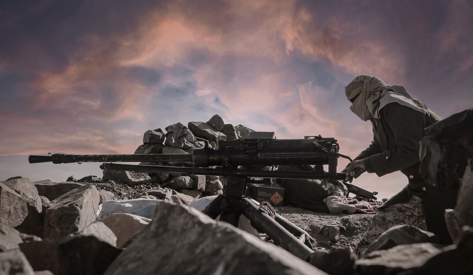 A Yemenite soldier fighting against Houthi militia in Taiz. Photo by akramalrasny via Shutterstock.com