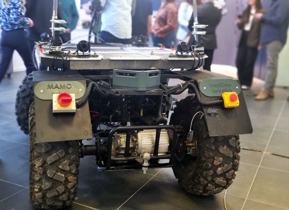 A robotic prototype presented at the opening of the lab in Beersheva. Photo by Yulia Karra