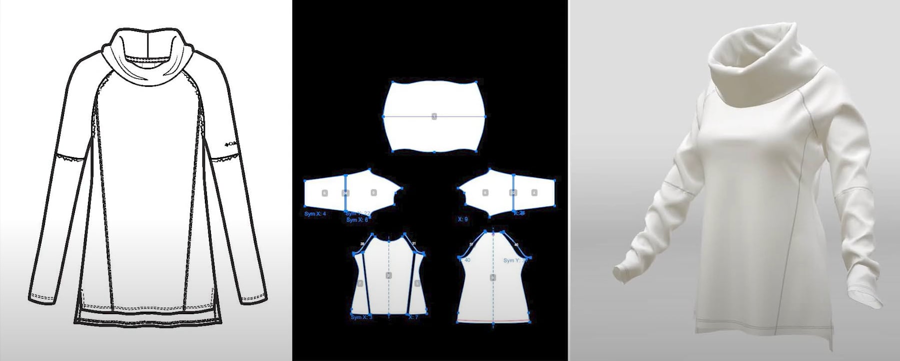 Browzwear software provides Columbia Sportswear’s fit engineers with digital twins to tweak before making actual garments. Photo: screenshot