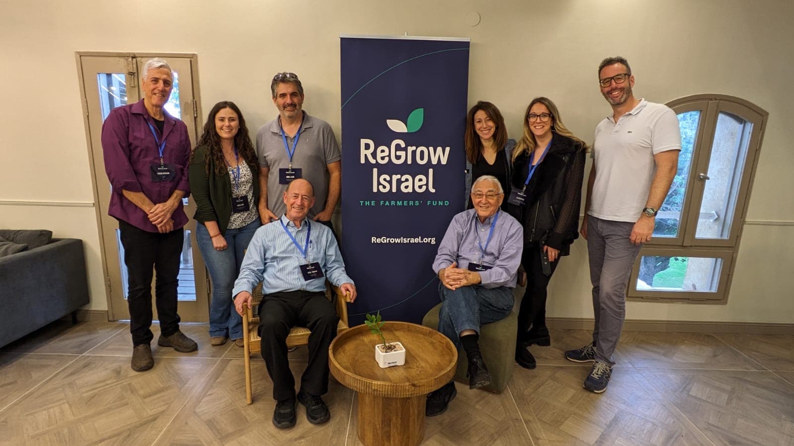 ReGrow Israel leaders and volunteers. Photo courtesy of ReGrow Israel
