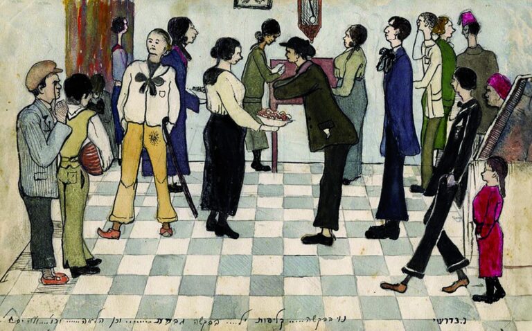 This 1950s work by Nehemia Bedarshi is included in the “Jerusalem School” exhibition. Photo courtesy of Tower of David