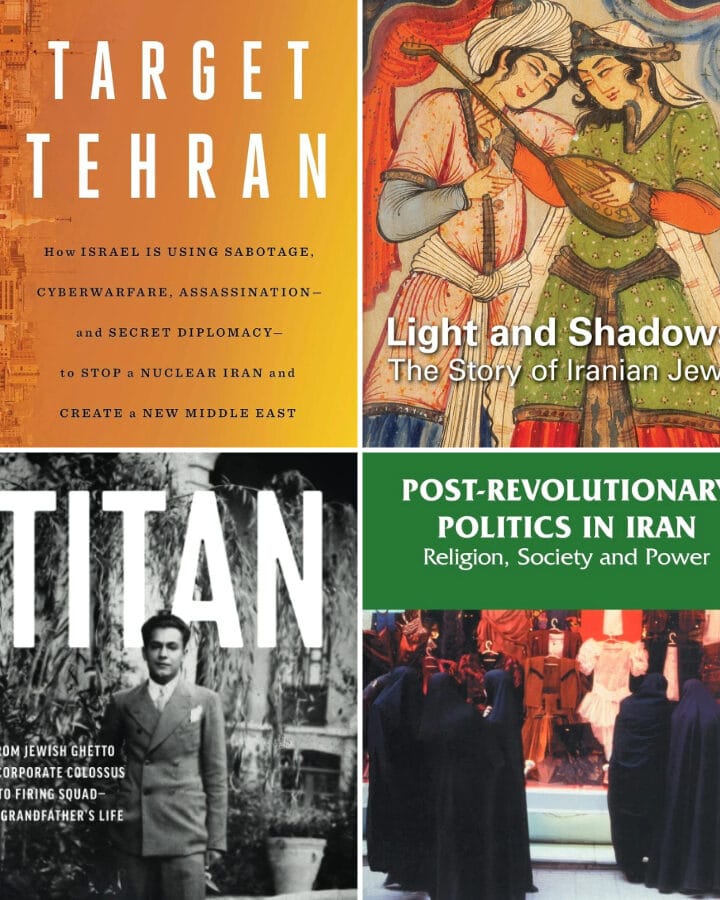 Collage of book covers by ISRAEL21c