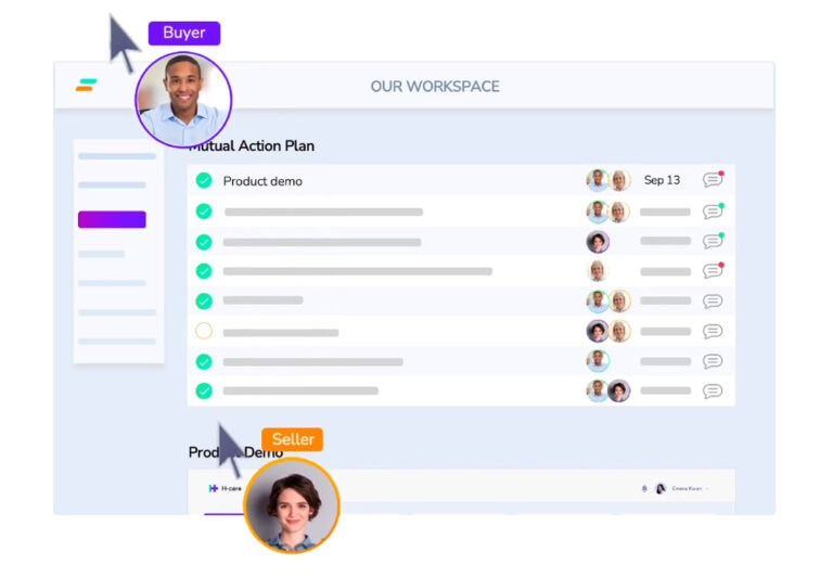 Aligned’s new AI features speed the closing of business deals. Screenshot from Alignedup.com