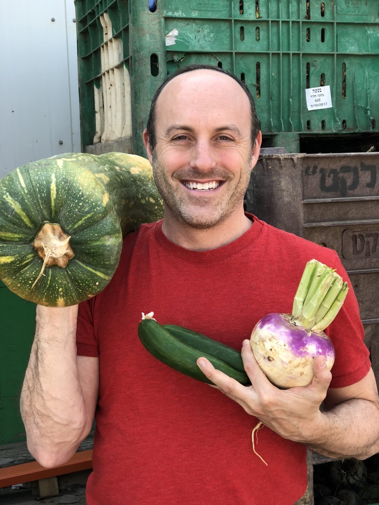 Joseph Gitler, head of Israel’s largest food-rescue organization. Photo courtesy of Leket Israel