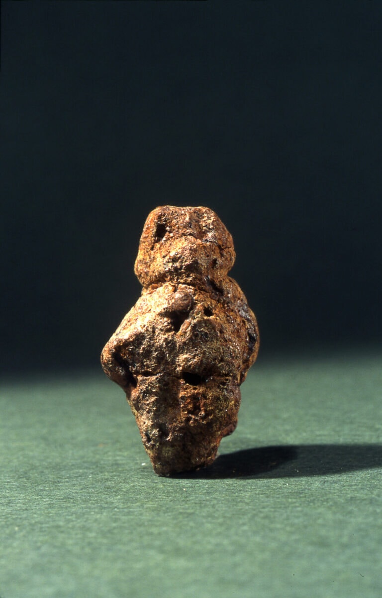 What now appears to be a very old stone was once a very new carving of the feminine form. Photo by Meidad Suchowolski/The Israel Museum