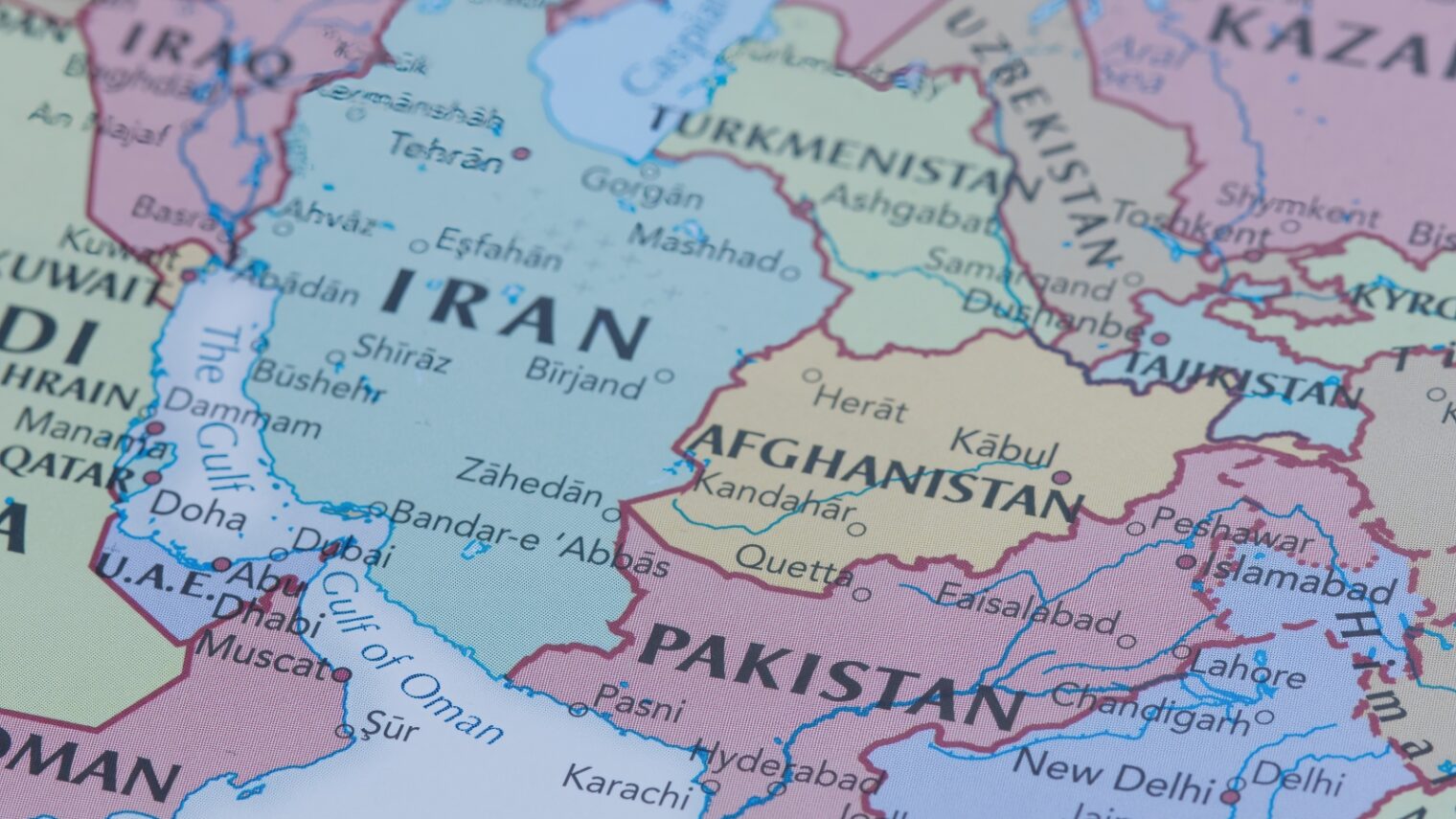Iran: once an Israeli friend, now a foe. Map image by Below the Sky via Shutterstock.com