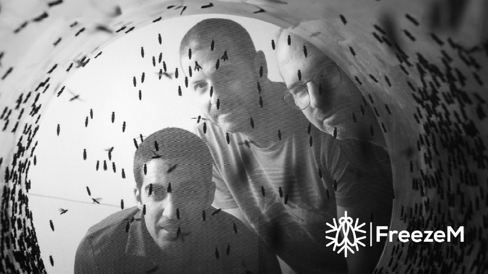 Is this photo the 2030 equivalent of a bunch of guys looking into a cattle farm? Photo by Ronen Goldman