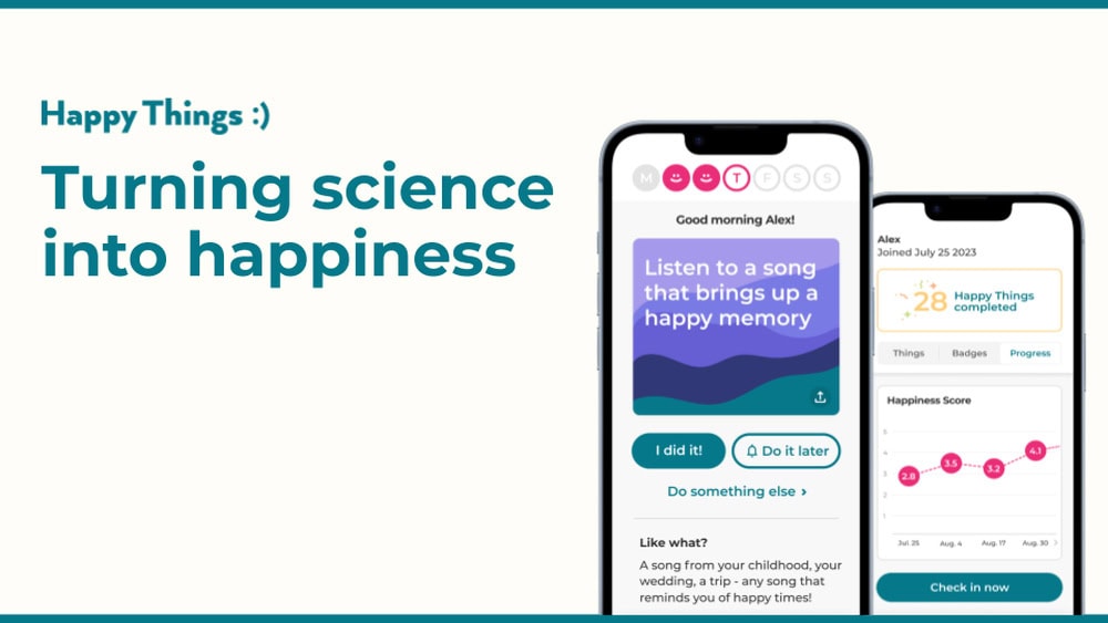 Happy Things plans on utilizing AI to create customized, tailored programs for users. Photo courtesy of Happy Things